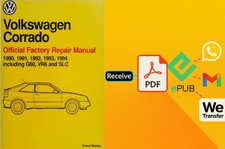Corrado 1990-1994 Manual Service Repair Shop Volkswagen Vr6 Workshop