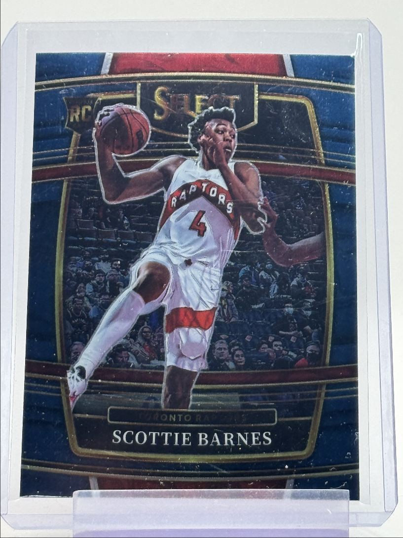 SCOTTIE BARNES 2021-22 SELECT CONCOURSE ROOKIE RETAIL BLUE RAPTORS RC Q3813