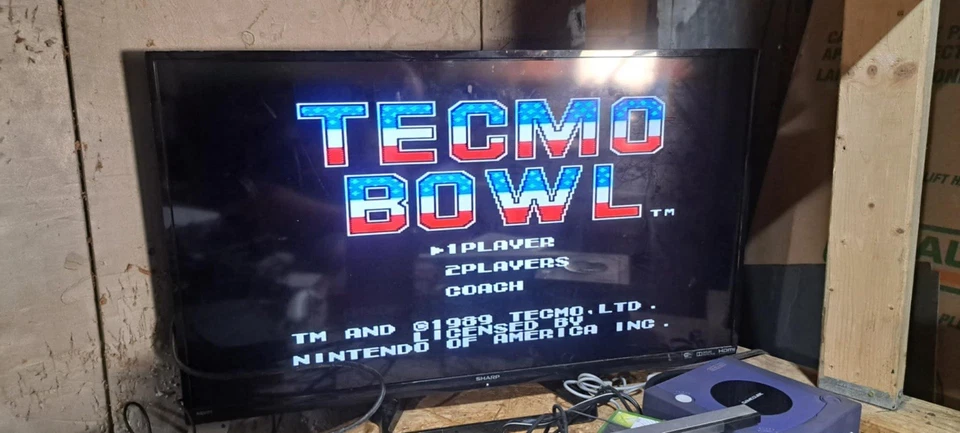 Nintendo NES Tecmo Bowl Original Authentic Video Game Tested - Image 2 of 4
