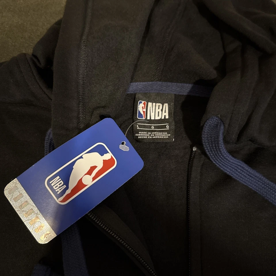 Moletom com capuz New Orleans Pelicans com zíper novo com etiquetas nova jaqueta tamanho grande G - Imagem 3 de 3