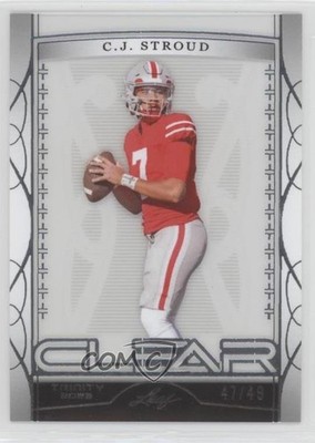 2023 Leaf Trinity Clear Silver 47/49 CJ Stroud #C-31 Rookie RC 5ov