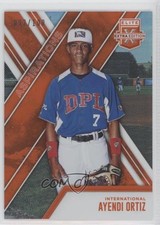 2017 Panini Elite Extra Edition Aspirations Orange 92/100 Ayendi Ortiz #159 2p1