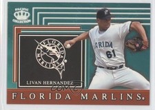 1999 Pacific Crown Collection Team Checklist Livan Hernandez #12 0q3