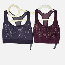 Victoria  s Secret Sports Bras - The Player Lot X2 Size Small Racer Back Sparkles