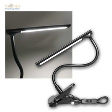 USB LED Clip-Lese-Leuchte-Lampe TERI 5W, 260lm, mit flexiblem Schwanen-Hals