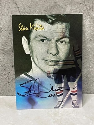 2002 Stan Mikita Chicago Blackhawks AUTOGRAPH - Global Authentication Ltd /150