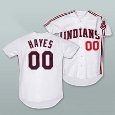 Movie Mays Hayes #00 Baseball Jersey Stitched White Youth/Men Custom Name S-6XL