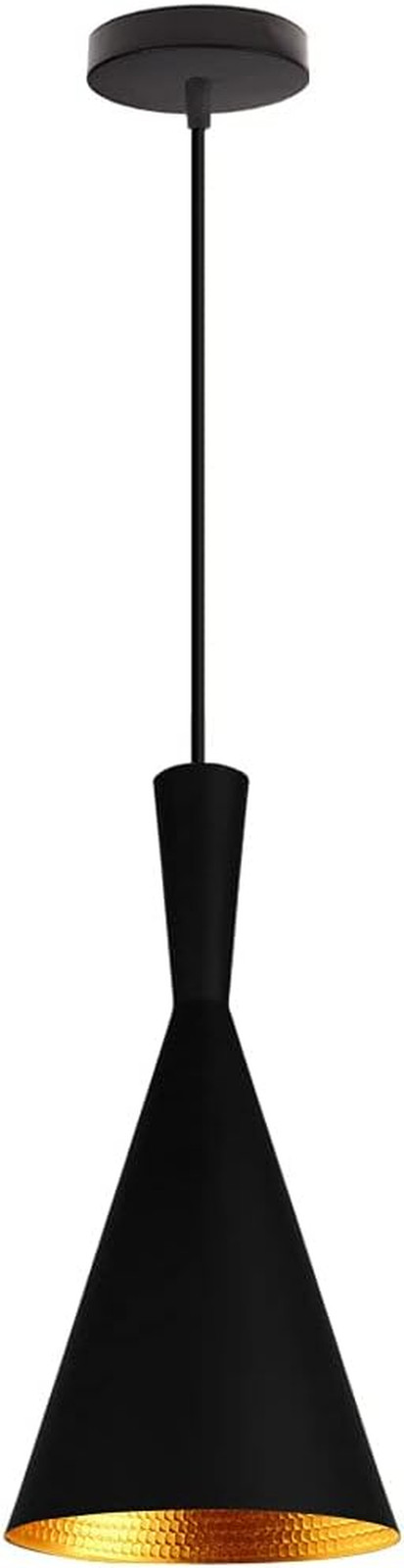 Lampada a Sospensione Industriale E27 Vintage - Lampadario Nero Retrò
