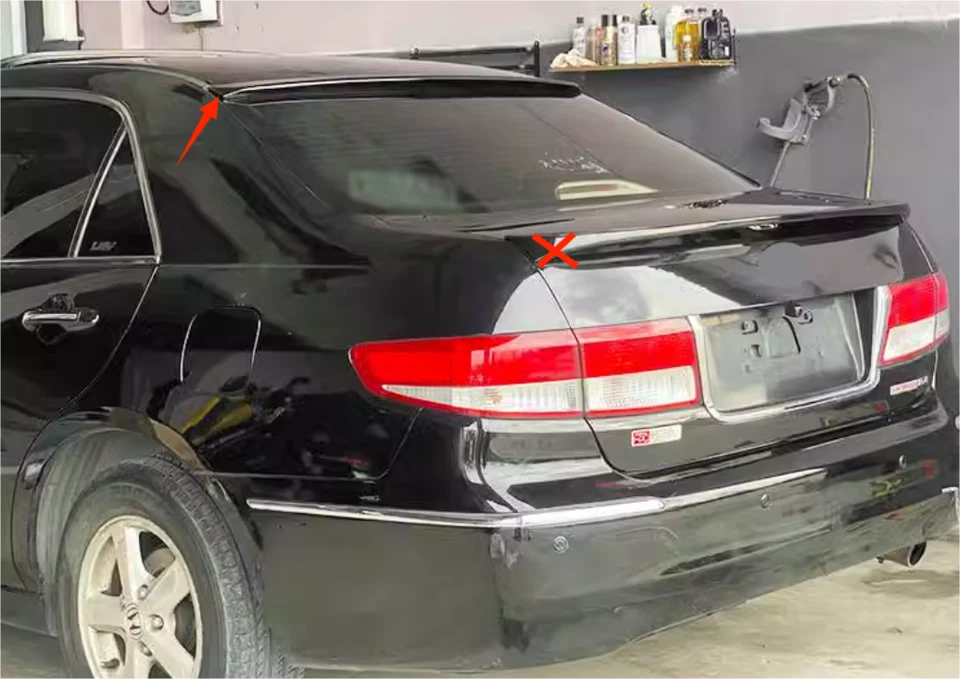 Alerón de techo trasero estilo fábrica para Honda Accord 2003-2007 sedán sin pintar Foto 4 de 4