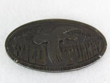 Austin Nichols 101 Proof Wild Turkey Kentucky Straight Bourbon Belt Buckle