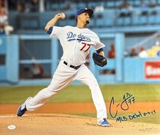 Carlos Frias Signed 16x20 Los Angeles Dodgers Photo JSA W989918