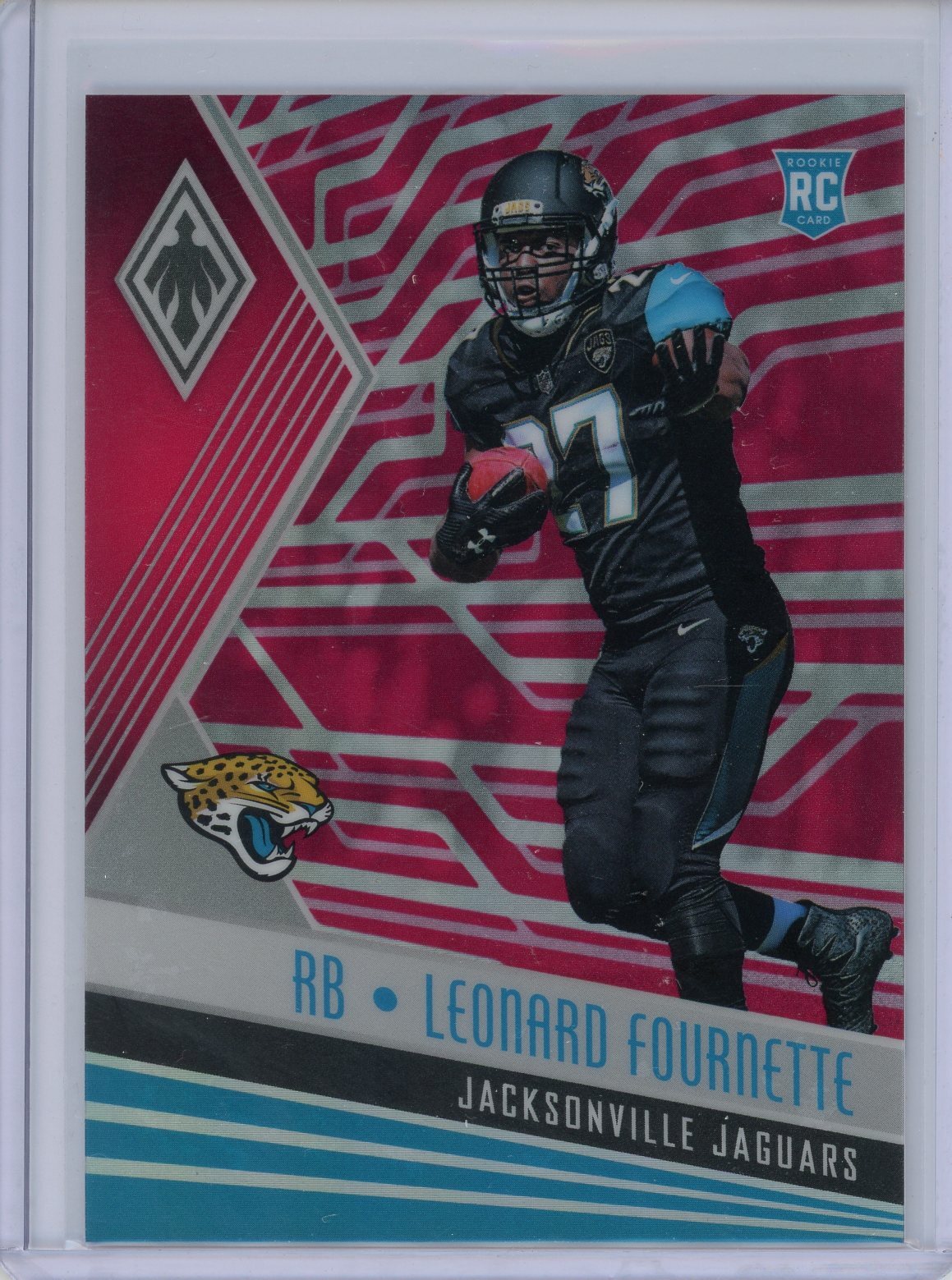 2017 Panini Phoenix Pink #109 Leonard Fournette RC Rookie Jaguars /199