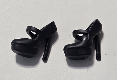 2009 Barbie Basics No. 2-Collection 001.5 - Black Platform Mary Jane Stilettos