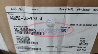 1PCS NEW ABB VARIABLE FREQUENCY DRIVE ACH550-UH-072A-4