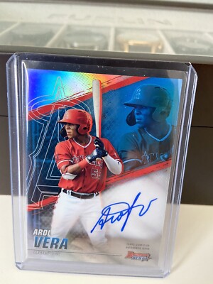 2021 Bowman s Best Arol Vera #B21-AVE Prospect Auto! L.A. Angels! Refractor!!  