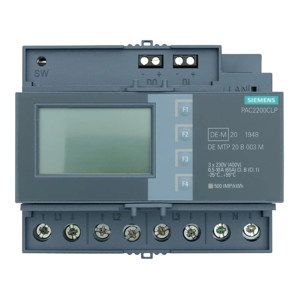 Siemens SENTRON PAC2200CLP Messgeräte Energiemonitoring 7KM2200-2EA40-1JB1 6824 - Bild 3 von 4