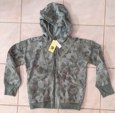 All In Motion Unisex Kid's Fleece Full Zip Hoodie Size XL 14 Green Camo New