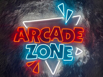32''x26'' Arcade Zone Flex LED Neon Sign Light Party Gift Game Store Bar Décor
