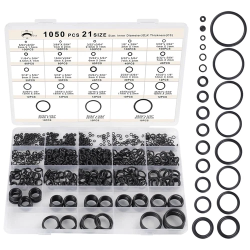 1020 Pcs O Ring Kit 20 Size Nitrile Rubber Oring Assortment Set for Car Auto Veh - Picture 15 of 21