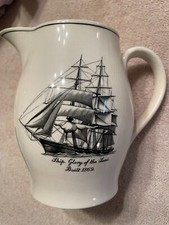 Spode Copeland England Pitcher Glory of the Sea Tall Ship