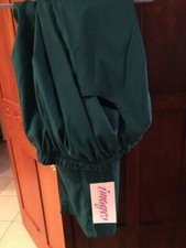 SCRUB PANTS BY IMAGES HUNTER GREEN ELASTIC WAIST DRAWSTRING SIZE SMALL NEW