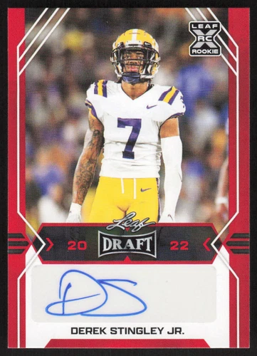 2022 Leaf Valiant Derek Stingley Jr. #BA-DS1