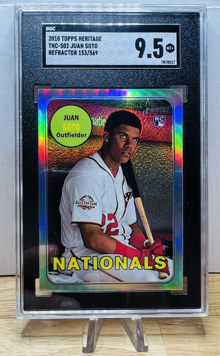 juan Soto rc refractor mlb カード フアンソト 2018 Topps Heritage Juan Soto RC Chrome Refractor /569 SGC