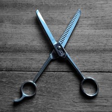 Vintage Solingen Made in Germany Barber Thinning Shears Scissors 6.75"