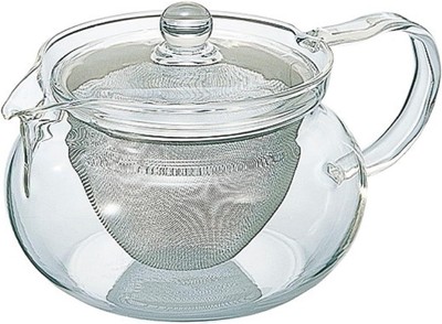 Hario 'ChaCha Kyusu Maru' Teapot Heatproof Glass Teapot 700 mL, Glass