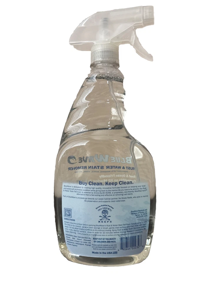 Blue Wave BWS100432 Water Stain & Rust Remover, Reef & Ocean Friendly, 1 CASE-12 - Image 2 of 4
