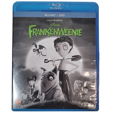 Frankenweenie Blu-ray + DVD 2-Disc Set Region 1 ABC Disney Tim Burton