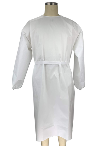 Disposable Isolation Gown Knee-Length Unisex Adult Professionals Healthcare Work - Afbeelding 2 van 17