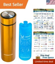 Lightweight Insulin Pen Cooler - Stylish Gold Case with 27-Hour Cooling Capacity