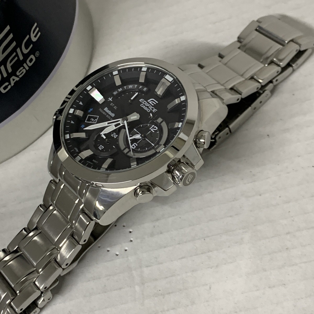 Casio Edifice Men Analogue Tough Solar ￼ Bluetooth Bracelet Watch