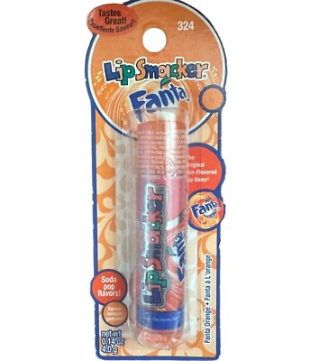 Vintage Bonne Bell #324 Fanta Orange Soda Lip Smacker Balm Lipgloss Bubble Font