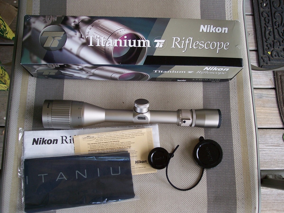 Nikon 3.3-10x44mm A.O. Titanium Rifle Scope *NOS* | eBay