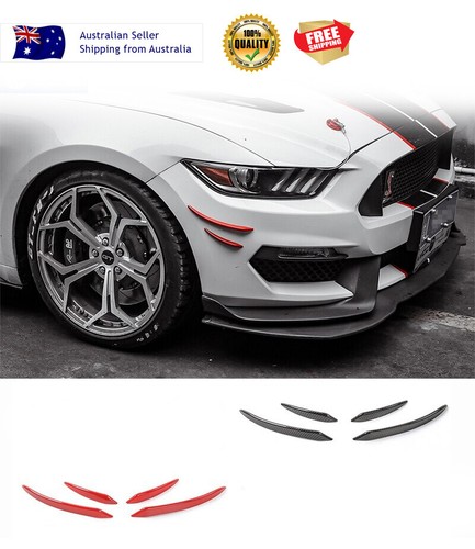 Car Stickers/Carbon Fiber Bumper Fins 4Pcs Set Ford Mustang Wrangler ...