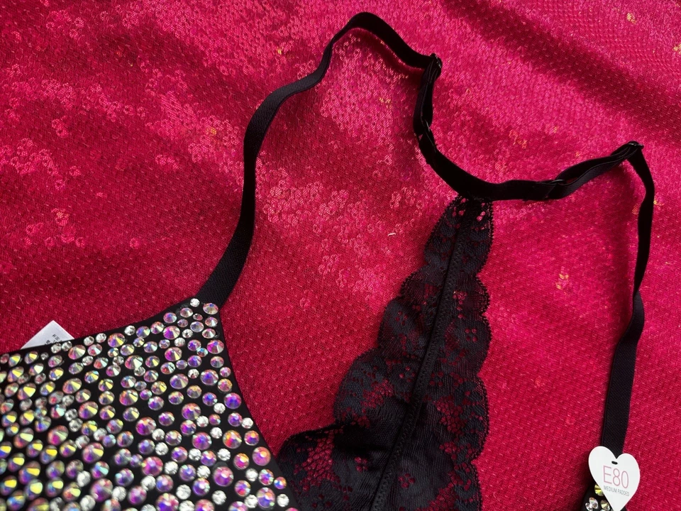 Sujetador de cristal hecho a mano, ropa interior sexy, ropa interior sexy para mujer Foto 3 de 4