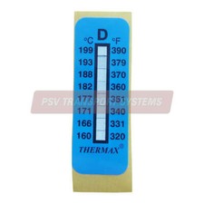 Non-Reversible Temperature Sensitive Label 160°C to 199°C 8 Levels