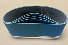 PREMIUM  ZIRCONIA,  X-WEIGHT  SANDING  BELTS  4" X 24",  10 - PACK,  80-GRIT