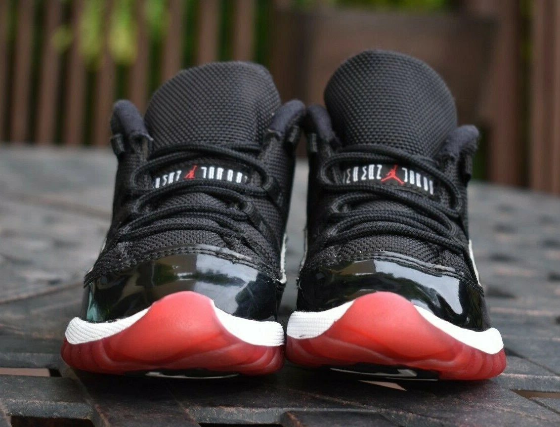 Nike Air Jordan 11 Retro TD 'Bred' 2019 378040-061 Little Kids Size 9C