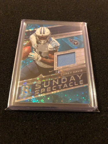 Corey Davis 2018 Panini Spectra Sparkle Relic Sunday Spectacle Jersey /99 #39 - Picture 2 of 5