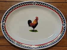 INTERNATIONAL CHINA COMPANY BOB TIMBERLAKE "ELLA'S ROOSTER" #106  14" PLATTER