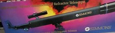 Simmons Model 6310 50mm Refractor Telescope 100x Power w/ Tripod Beginner Astro