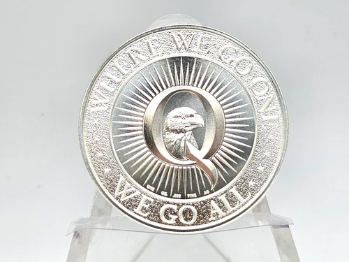 1 oz .999 Fine Silver "GOD BLESS AMERICA" Double Eagle Q Round **HARD TO FIND**