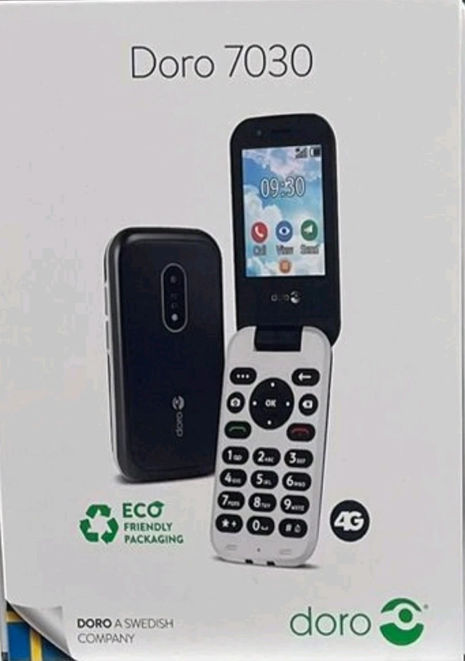 New Doro 7030 4G Dual sim, Big Keys, Loud Sound, Black & White factory unlocked. - Image 4 of 4