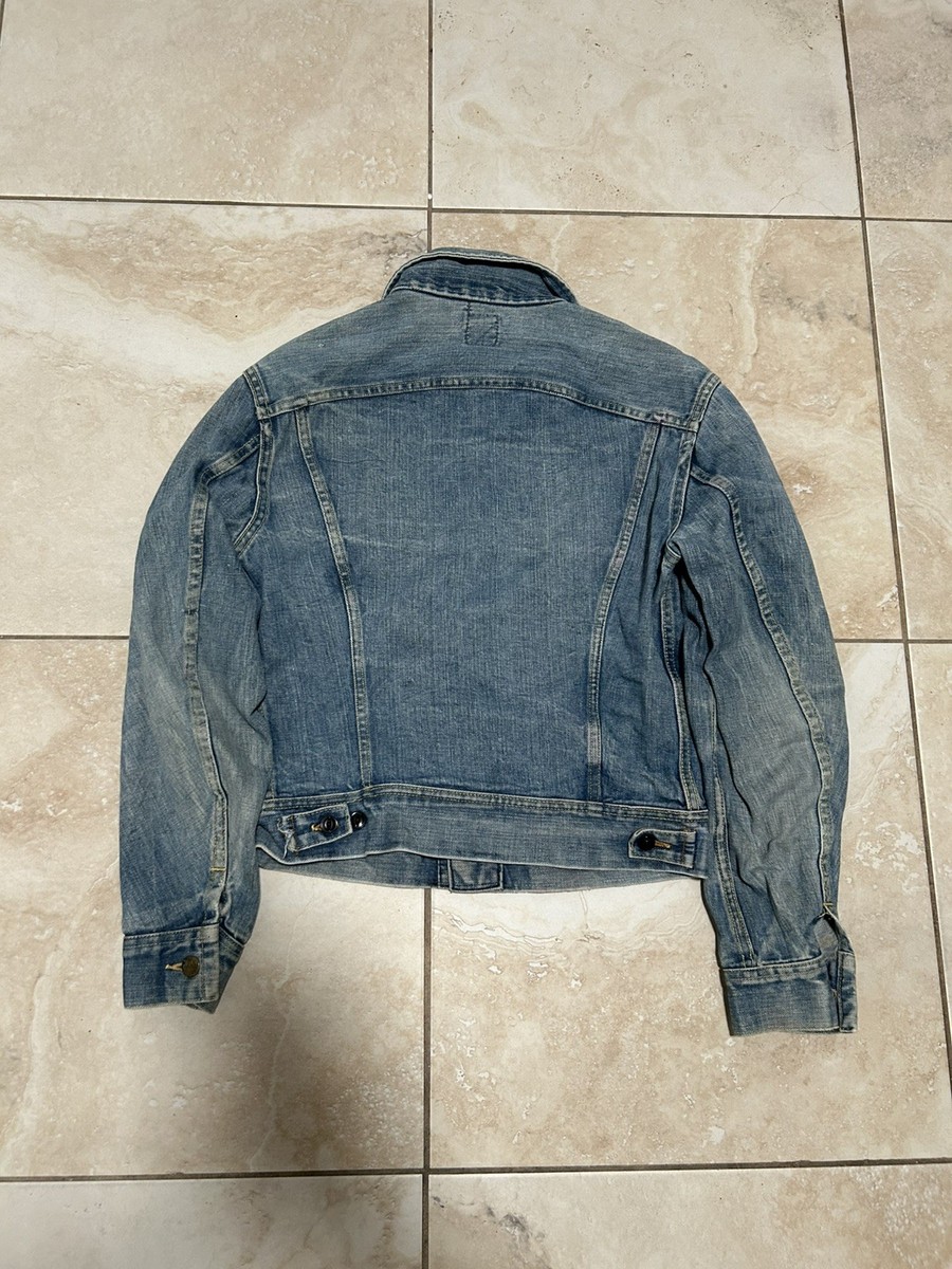 Vintage 70s Lee Riders Denim Jacket Size M 101-J Union Made in USA