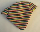 Vintage Mattel Barbie doll Fashionista Rainbow Striped Crop Top Shirt