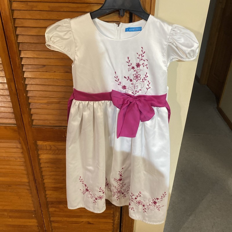 Designer Kidz Short-Sleeve  1st Communion Girls Dress White size 12