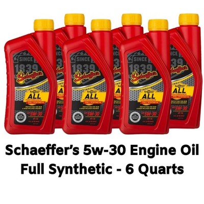 Schaeffer's Full Synthetic 5W-30 All Performance Engine Oil 6530 6 Quarts